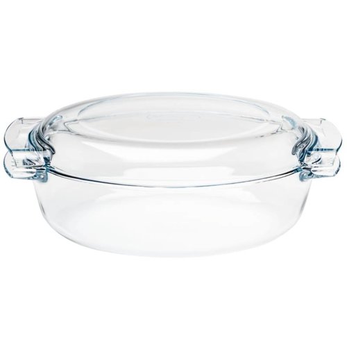  Pyrex Ovalen glazen casserole schaal, 4,5 l 