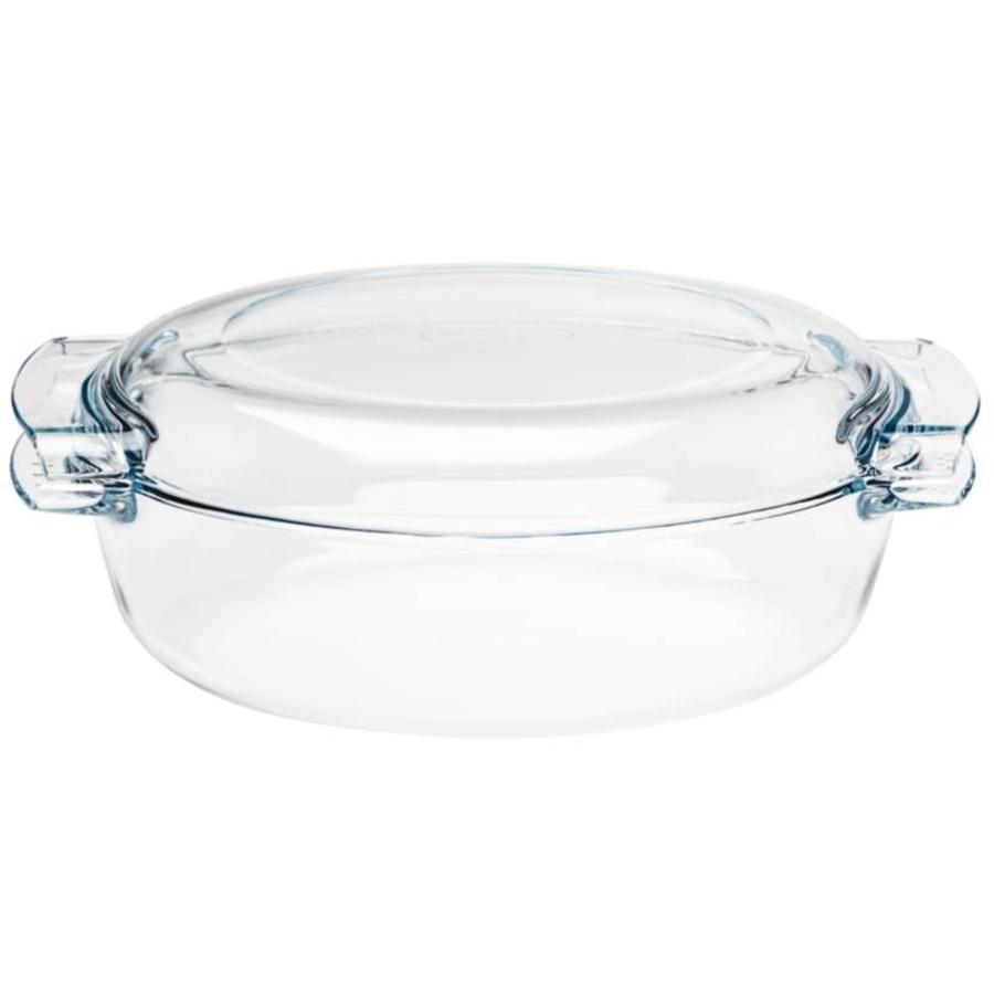 Cocotte ovale en verre, 4,5 l