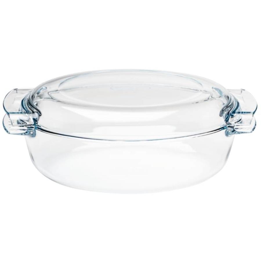 Oval glass casserole dish, 4.5 l