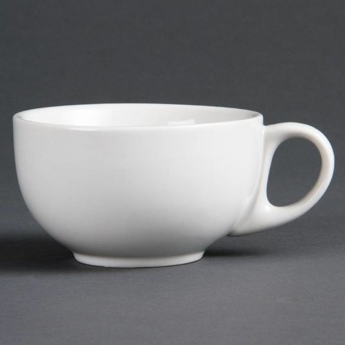  Olympia Weiße Cappuccinotassen Porzellan 30 cl (12 Stück) 