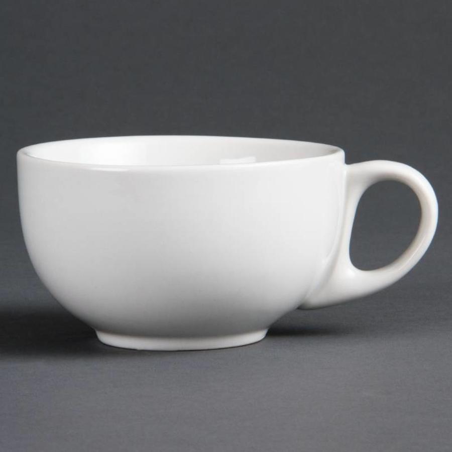 White Cappuccino Cups Porcelain 30 cl (Pieces 12)