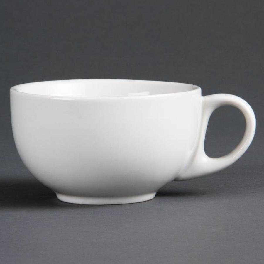White Cappucino Cups Porcelain 30 cl (Piece 12)