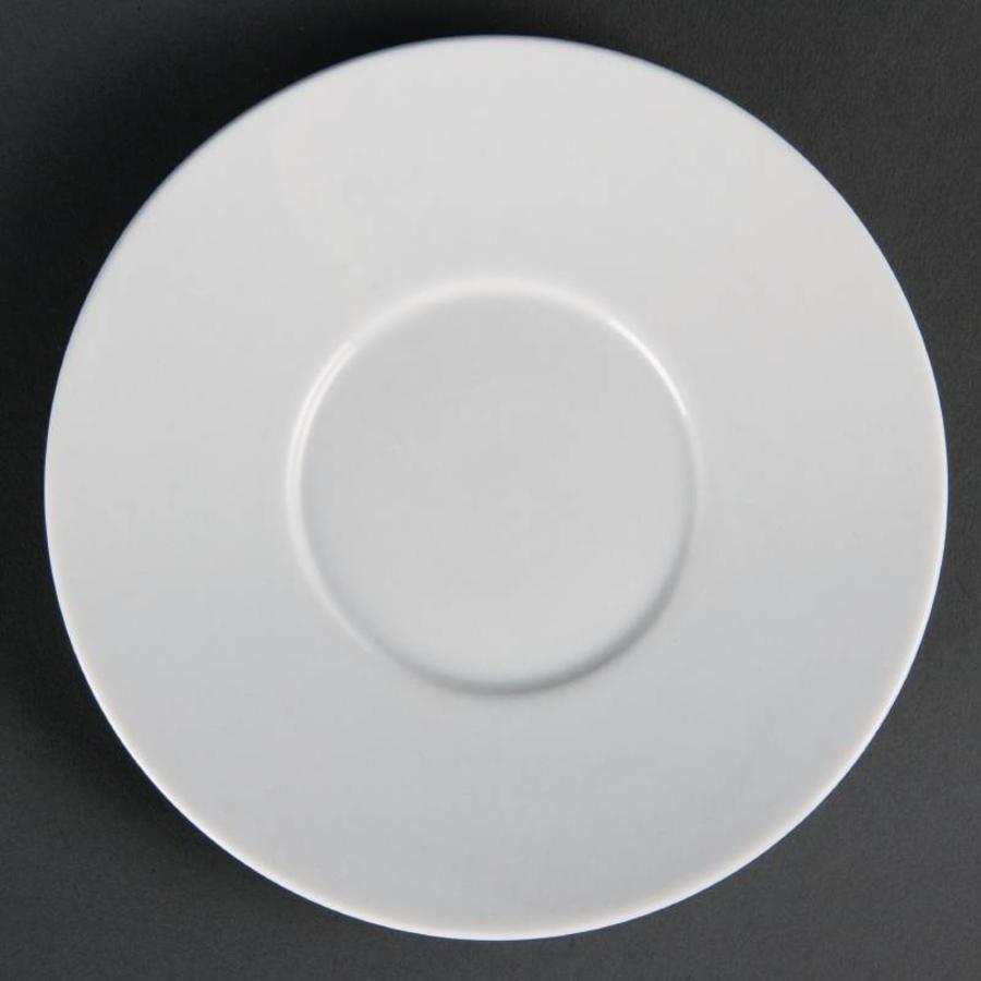 Dish White For Cups 24 cl (Piece 12)