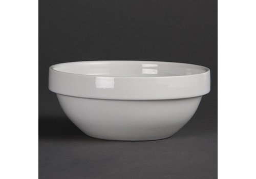  Olympia Bol empilable en porcelaine blanc 13 cm | 12 pièces 