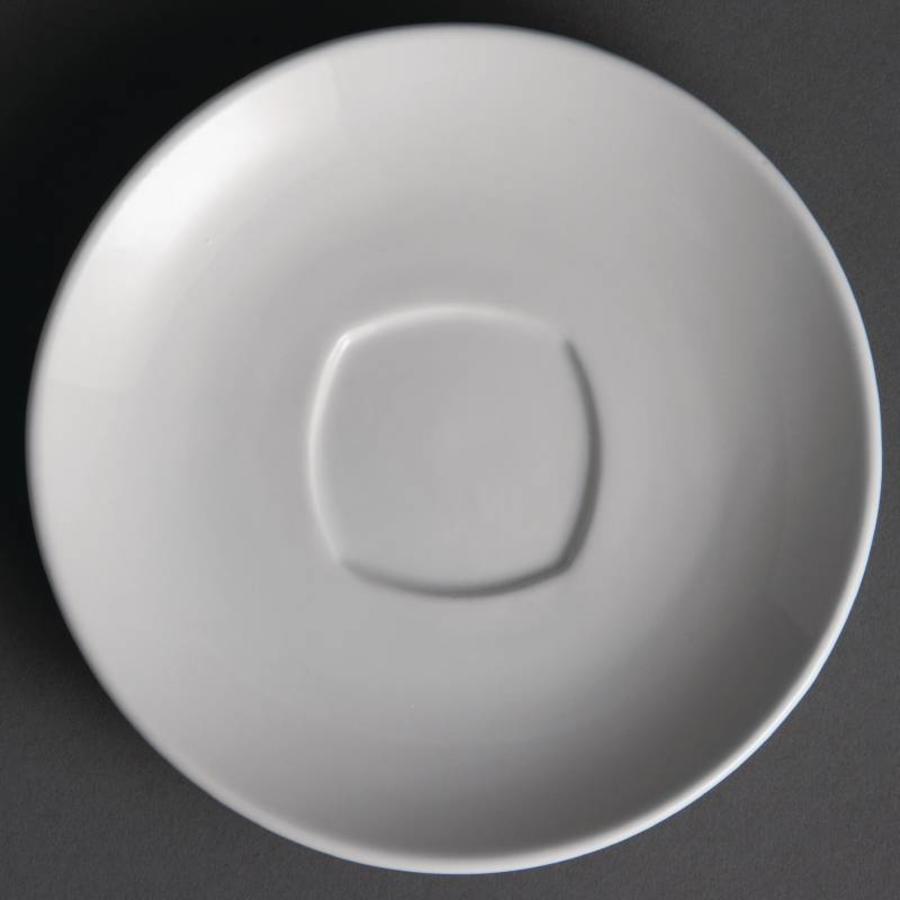Soucoupes à café blanches (12 pièces)