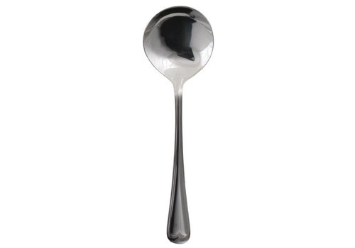  HorecaTraders Elegant Stainless Steel Soup Spoons 17cm | 12 pieces 