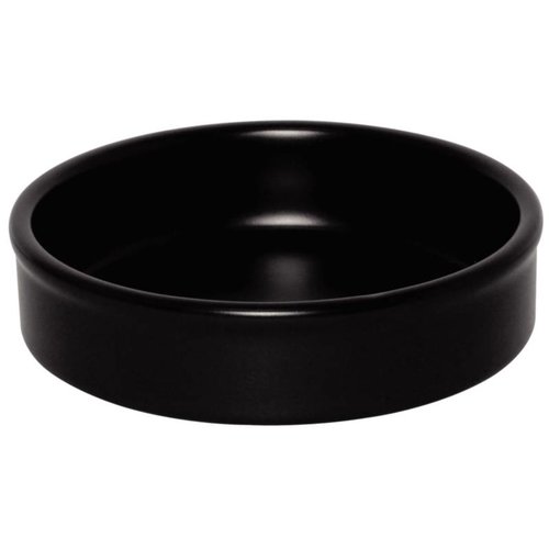  Olympia Schwarze stapelbare Snackschalen 13,5 cm Ø | 6 Stück 