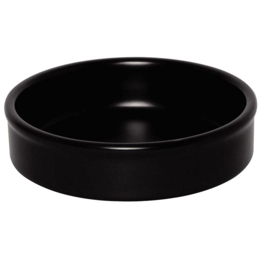 Black Stackable Snack Dishes 13.5cm Ø | 6 pieces