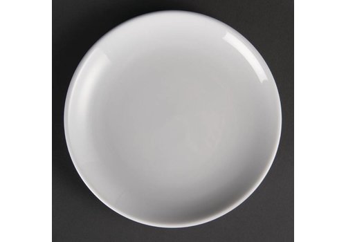  Olympia Assiettes rondes en porcelaine blanche 18 cm (12 pièces) 