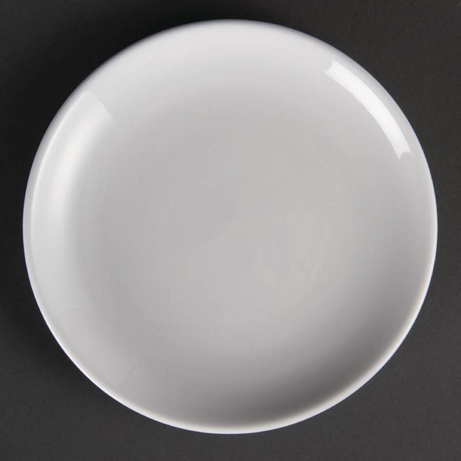 White porcelain round plates 18 cm (pieces 12)