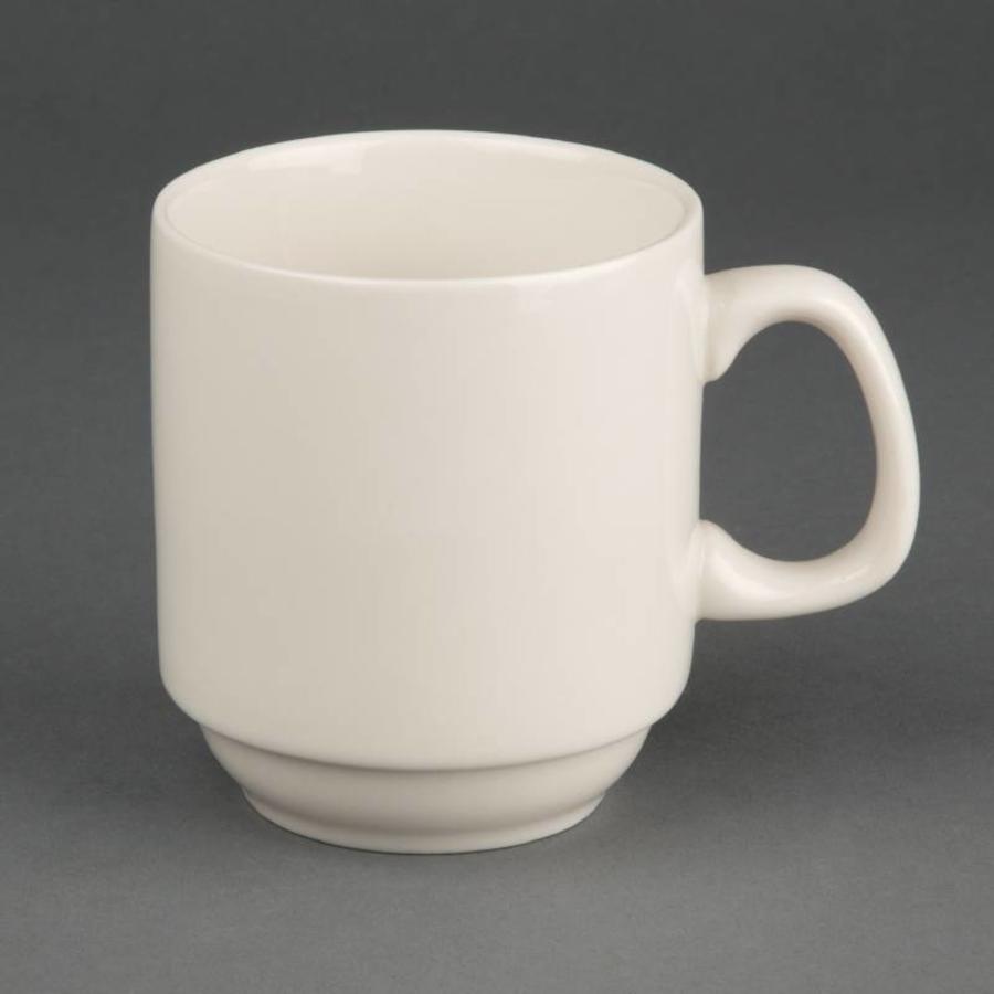 Olympia Ivory stapelbarer Becher 285ml (12 Stück)