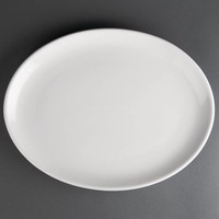 Porcelain oval flat plate | 30 cm (pieces 6)