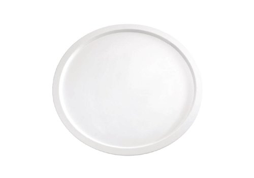  HorecaTraders Melamine serveerschaal wit | 38 cm 