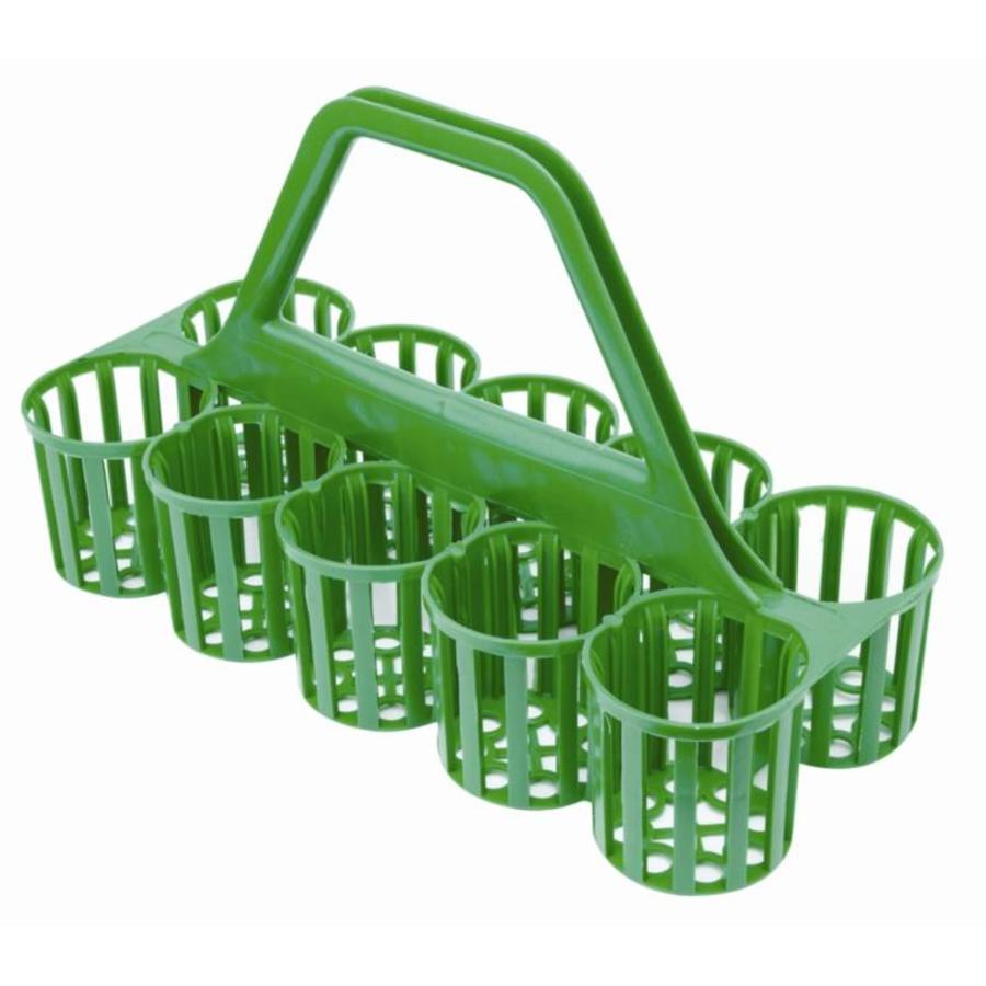 Bottle and glass carrier rack