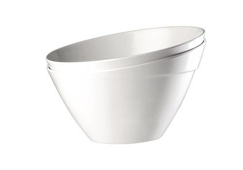  HorecaTraders Large Salad Bowl White 5 Liter 