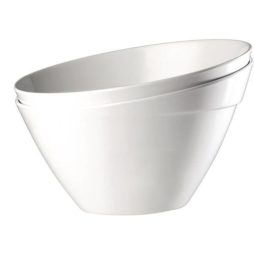  HorecaTraders Large Salad Bowl White 5 Liter 