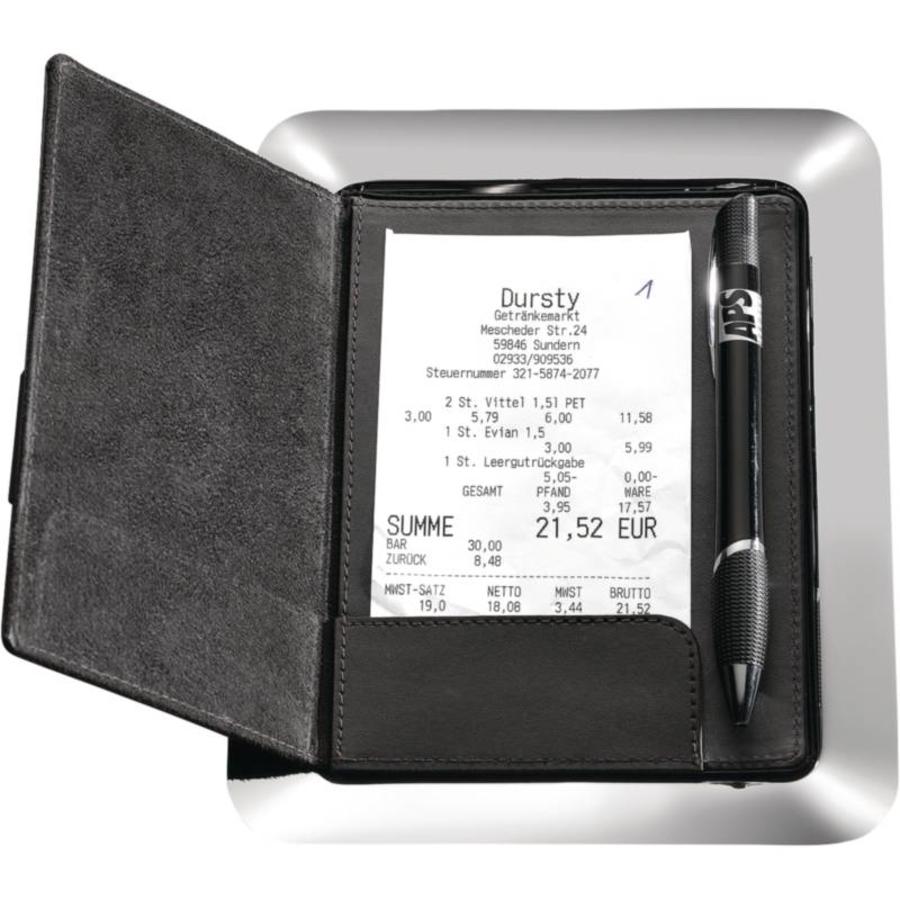 Leather account folder 160x200mm