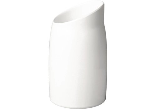  APS Pot à vinaigrette en mélamine blanc | 1 litre 