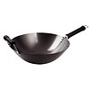 HorecaTraders Wok à fond plat | adapté à l'induction | 36 cm Ø