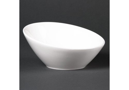  HorecaTraders Oval porcelain dish | 6 pieces 