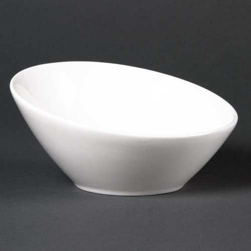 HorecaTraders Oval porcelain dish | 6 pieces 