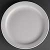 Athena Assiette en porcelaine à bord étroit | 23 cm (12 pièces)