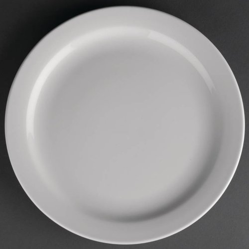  Athena Porzellanteller mit schmalem Rand | 23 cm (Stücke 12) 