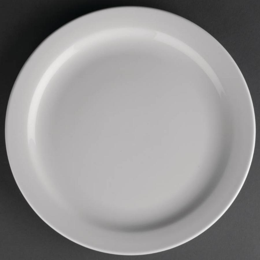 Porcelain plate with narrow rim | 23 cm (pieces 12)