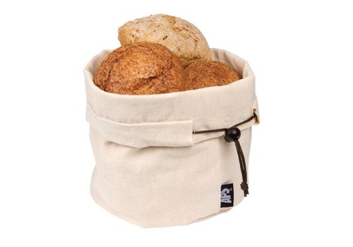  HorecaTraders Cotton bread basket beige 200Øx235mm 