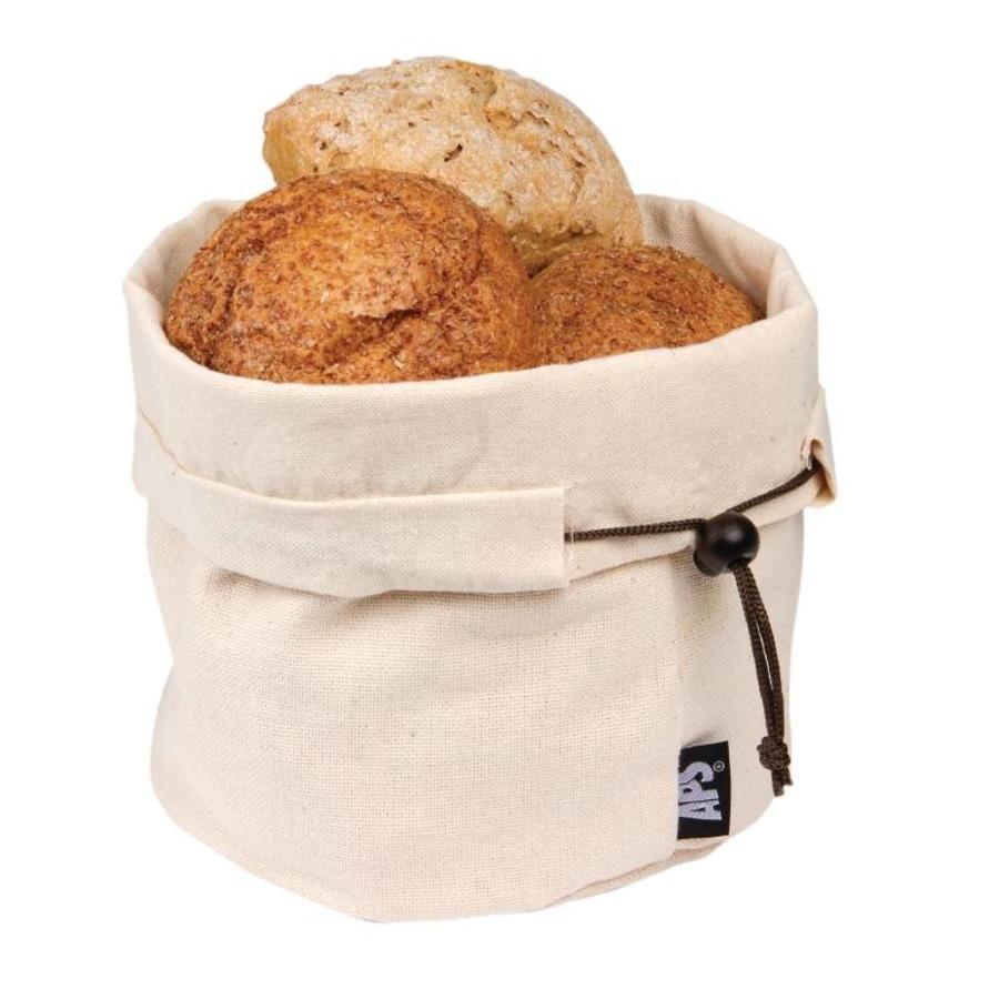 Cotton bread basket beige 200Øx235mm