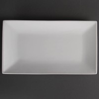 Porcelain flat serving dish | 2 pieces