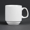 Olympia Tasse à café blanche empilable en porcelaine 28,4 cl (12 pièces)
