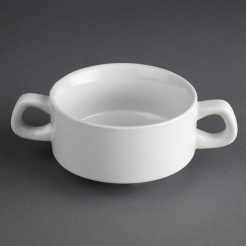  Athena Stackable White Porcelain Soup Bowl | 28.5cl 12 pcs 