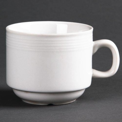  Olympia Tasse à thé en porcelaine blanche 20 cl (12 pièces) 