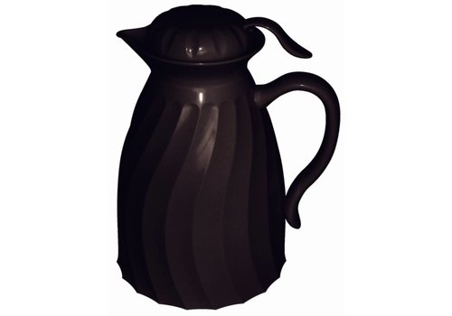  HorecaTraders Insulated Jug Plastic Black | 2 Liter 