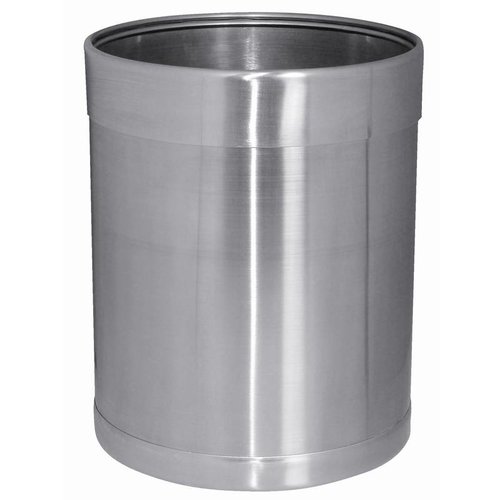  Bolero Poubelle ronde en acier inoxydable brossé | 10 litres 