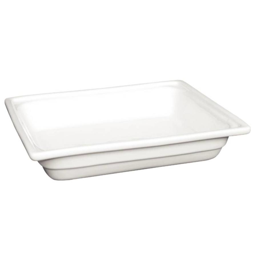 1/2 plat buffet gastronorme en porcelaine | pièces 1