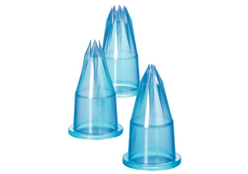  HorecaTraders Jeu de buses dentelées en polycarbonate | 6 pièces 