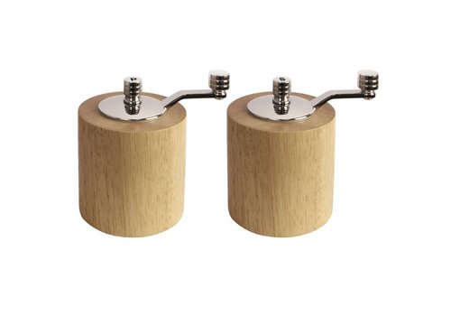  HorecaTraders Ensemble de moulins en bambou | 8,5 cm 