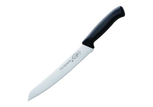  Hygiplas Couteau à pain en acier inoxydable noir 21,5 cm 