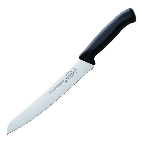  Hygiplas Couteau à pain en acier inoxydable noir 21,5 cm 