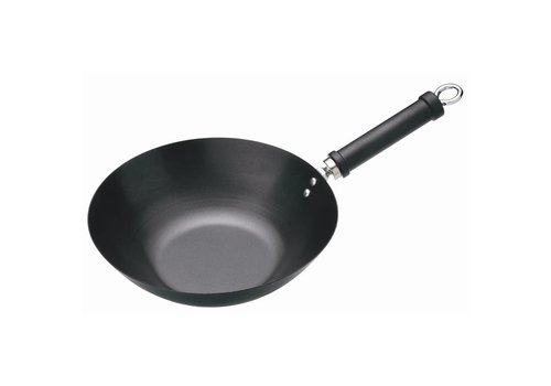  HorecaTraders wok à fond plat | 30 cm Ø 