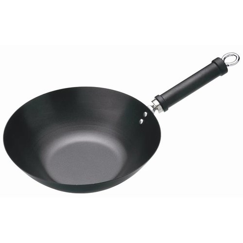  HorecaTraders wok platte bodem | 30 cm Ø 