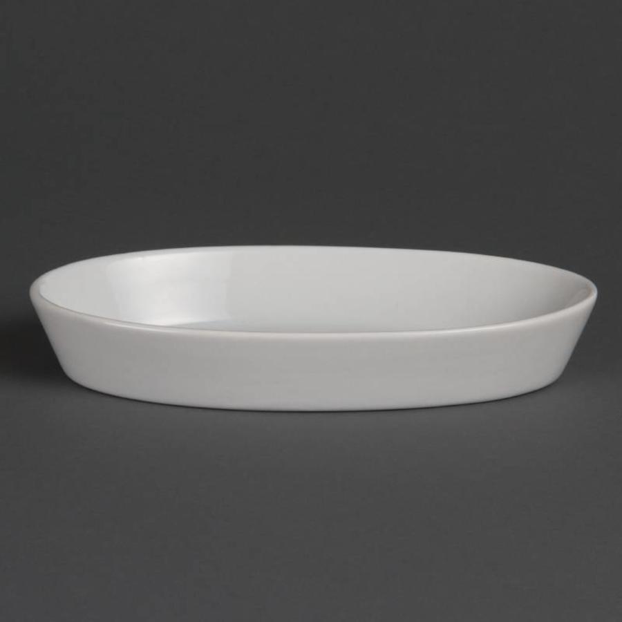 Plat de cuisson ovale en porcelaine | 6 pièces