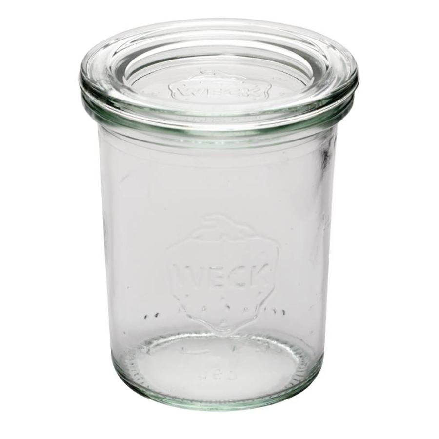 Glazen potten met deksel, 160 ml (12 stuks)
