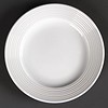 Olympia Assiette plate en porcelaine à large bord 15 cm (pièce 12)
