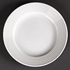 Olympia Flat porcelain plate with wide rim 15 cm (12 pieces)