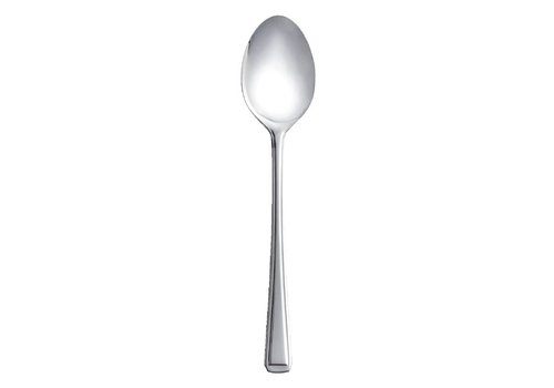  HorecaTraders Cuillère à dessert de luxe en acier inoxydable 19,5 cm | 12 pièces 
