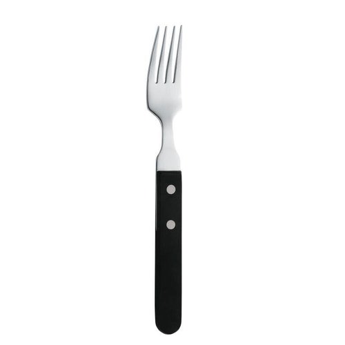  Amefa Fourchette à steak en acier inoxydable noir | 12 pièces 