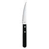 Amefa Couteau à steak en acier inoxydable noir dentelé | 12 pièces